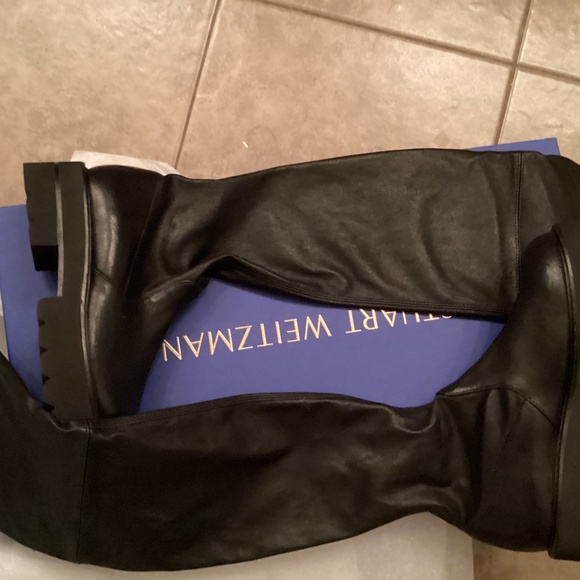 NIB Stuart Weitzman Leather Boots size 38.5 - Picture 14 of 16